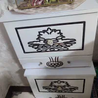 تخت خواب دونفره همراه کونسول و کشو|تخت و سرویس خواب|گلستان (تهران), |دیوار