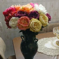 گل و گلدان به همراه پایه|گل مصنوعی|تهران, ابوذر|دیوار