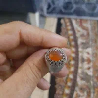 انگشتر عقیق یمن خطی