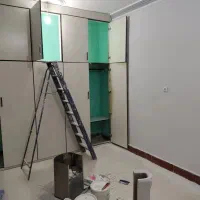 نقاشی ساختمان رنگ روغنی و پلاستیک و اکلرولیک