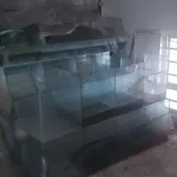 قفسه شیشه‌ای برای خشک‌بار و عطاری