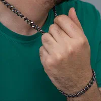 نیم ست دستبند و گردنبند مردانه کارتیر (آکبند)|بدلیجات|تبریز, |دیوار