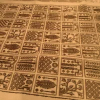 قالیچه دست بافت گلیم دو درسه