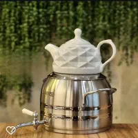 کتری وقوری استیل طرح ترک