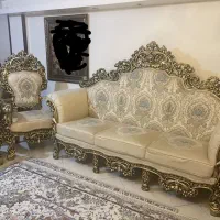 سرویس مبلمان سلطینی با ویترین میز ناهارخوری|مبلمان خانگی و میز عسلی|اصفهان, خواجو|دیوار