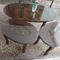 میز عسلی چوبی دوعدد