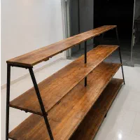 قفسه فروشگاهی چوب و فلز