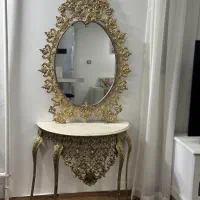 آینه شمعدان طرح برنجی