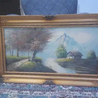 تابلو شیک و تمیز آب رنگ روغنی