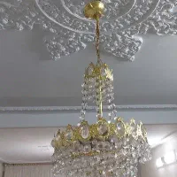 دو عدد لوستر قدیمی آنتیک کریستال اصل|لوستر و چراغ آویز|تهران, شهرک شریعتی|دیوار