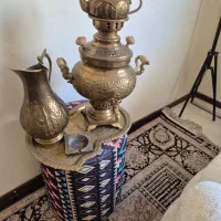 سماور برنجی دکوری نو و تمیز