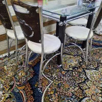 میز نهار خوری صندلی استیل|میز و صندلی غذاخوری|کاشان, کارگر|دیوار