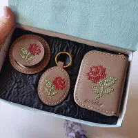 ست سه تیکه چرم طبیعی رُزدستدوز روزمادر-روز زن|کیف، کفش، کمربند|مشهد, امیریه|دیوار