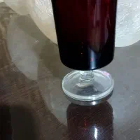 گیلاس یاقوتی قدیمی|ظروف سرو و پذیرایی|امیدیه, |دیوار