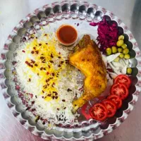 غذای خانگی بهشت(زرشک پلو با مرغ)