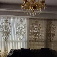 پرده سوزن دوزی زیبا و باکلاس|پرده، رانر، رومیزی|تهران, اکباتان|دیوار