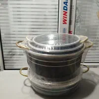 سرویس قابلمه کیژان زنبوری.کتری قوری.سینک دوقولو