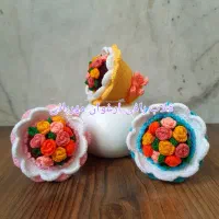 عروسک جذاب دوطرفه ، عروس دسته گل