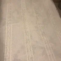 پتو بافت سفید مناسب تخت و مبل نو و استفاده نشده