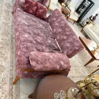 مبل  ده نفر با میز عسلی  تخت خواب شو  تمیز|مبلمان خانگی و میز عسلی|بابلسر, |دیوار