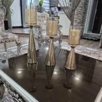 سه عدد جا شعمی طلای|چراغ خواب و آباژور|اهواز, گلستان|دیوار