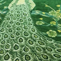 پتو با گل طاوسی