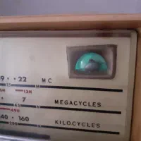 رادیو قدیمی لامپی ناسیونال سالم|کلکسیون اشیاء عتیقه|لولمان, |دیوار