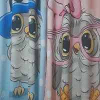 حراج دوعدد پرده پانچی طرحی