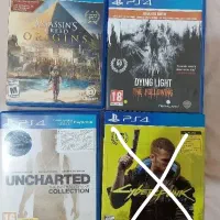 چهار تا بازی ps4 خوش قیمت سالم