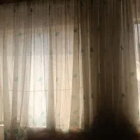 پرده پذیرایی حریر گلدار ترک
