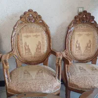 فروش دو دست مبل (سلطنتی و راحتی) با کمترین قیمت|مبلمان خانگی و میز عسلی|فولادشهر, B4|دیوار