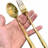 سرویس قاشق و چنگال یونیک طلایی