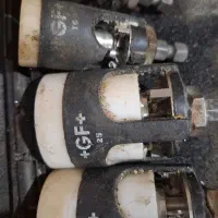 پیلیسه گیر لوله سفید سبز گاز