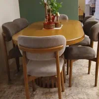 میز ناهارخوری هشت نفره|میز و صندلی غذاخوری|لواسان, |دیوار