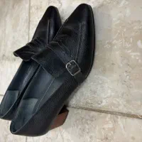 کفش چرم مشکی|کیف، کفش، کمربند|آران و بیدگل, |دیوار