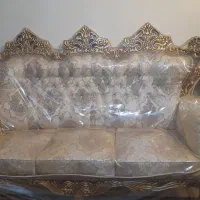 مبل سلطنتی طلایی  با روکش ژله ای