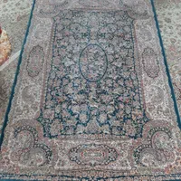 فرش طرح شکارگاه زمینه سورمه ای آکرلیک|فرش|تهران, آرارات|دیوار