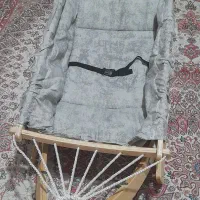 گهواره ننویی چوبی سنتی وتاشو با ساختار محکم