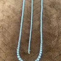 ست دستبندوگردنبندنقره تنیسی نو|جواهرات|تهران, آسمان|دیوار