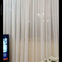 پرده تور حریر و استری