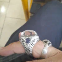 دوعدد انگشتر نقره درنجف وعقیق