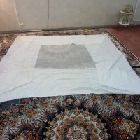 پرده ( پشه بند آستر داره) قیمت ۳۰۰هزار|پرده، رانر، رومیزی|قم, علی آباد سعدگان|دیوار