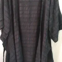 مانتو کرشه  مشکی مدل دار   زنانه بسیار نو و تمیز|لباس|تهران, مختاری|دیوار