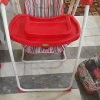 ست کالسکه تاب و میز غذاخوری و کرییر کودک