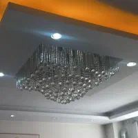 لوستر کریستال کنترلی|لوستر و چراغ آویز|کرج, گوهردشت|دیوار