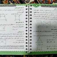 درس نامه و نکات مهم ریاضی هشتم|کتاب و مجله آموزشی|قم, یزدان‌شهر|دیوار
