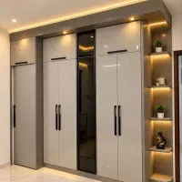 طراحی و ساخت اختصاصی کمد دیواری (MDF)