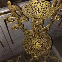 دوعدد گلدان برنز کنار سالنی یک متری|صنایع دستی و سایر لوازم تزئینی|قم, باسکول|دیوار