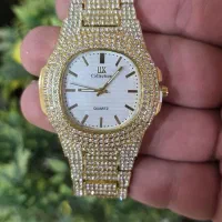 ساعت فول نگین دار مردانه زنانه نگینی اسپرت مجلسی