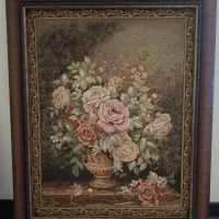 تابلو و گل و گلدان